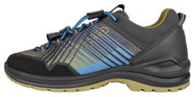 Lowa Wander-Travelschuhe Carezza GTX Low Junior (Synthetik/Textil, wasserdicht) türkisblau/senf Kinder